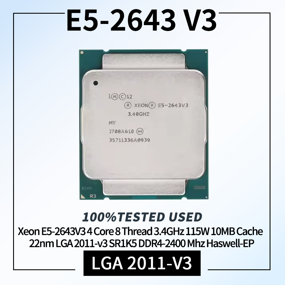 Ddr4 2400Mhz - 제온 E5-2643V3 4코어 8스레드 3.4GHz 115W