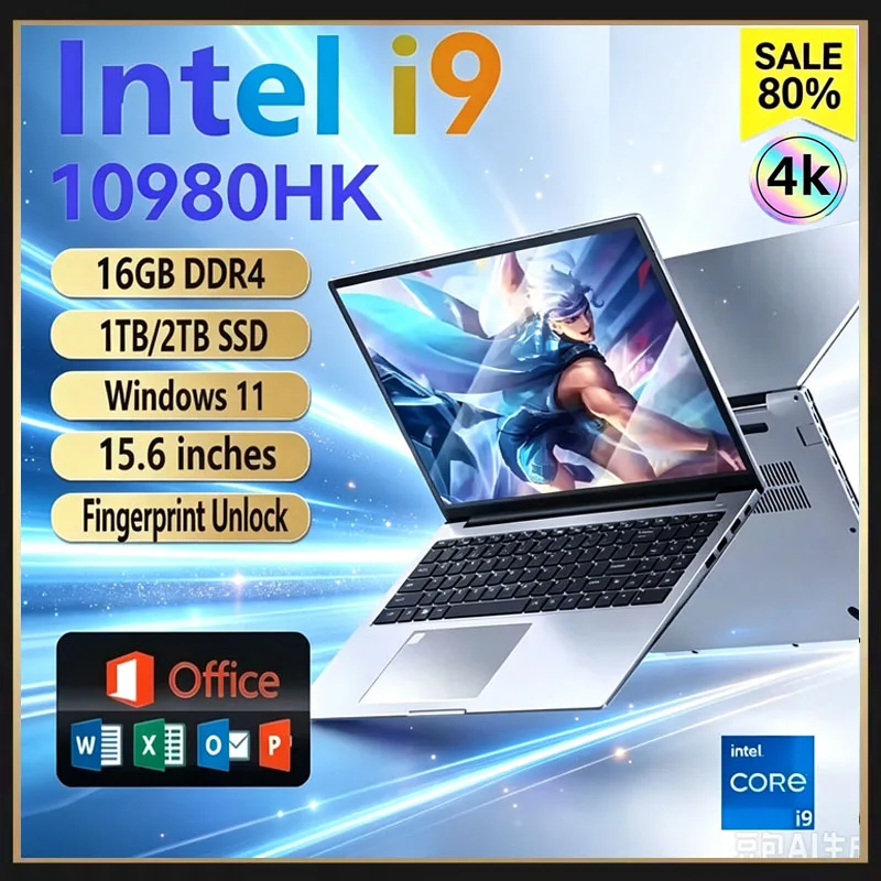 Ddr4 16Gb - 15.6인치 휴대용 노트북, 인텔 코어 i9-10980HK
