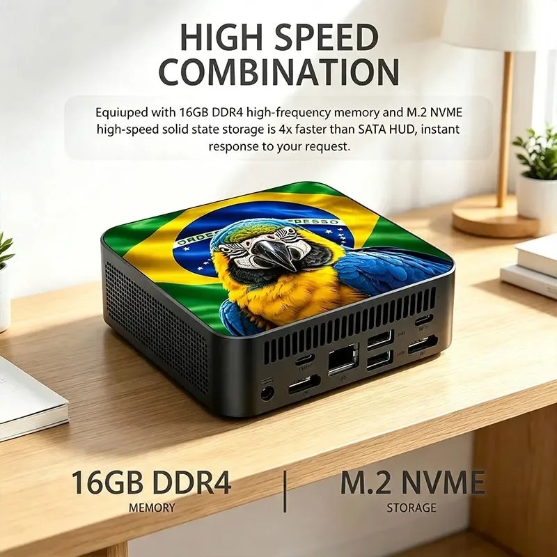 새로운 강력한 미니 PC 컴퓨터 인텔 코어 N150 P - Ddr4 16Gb 리뷰 및 가격